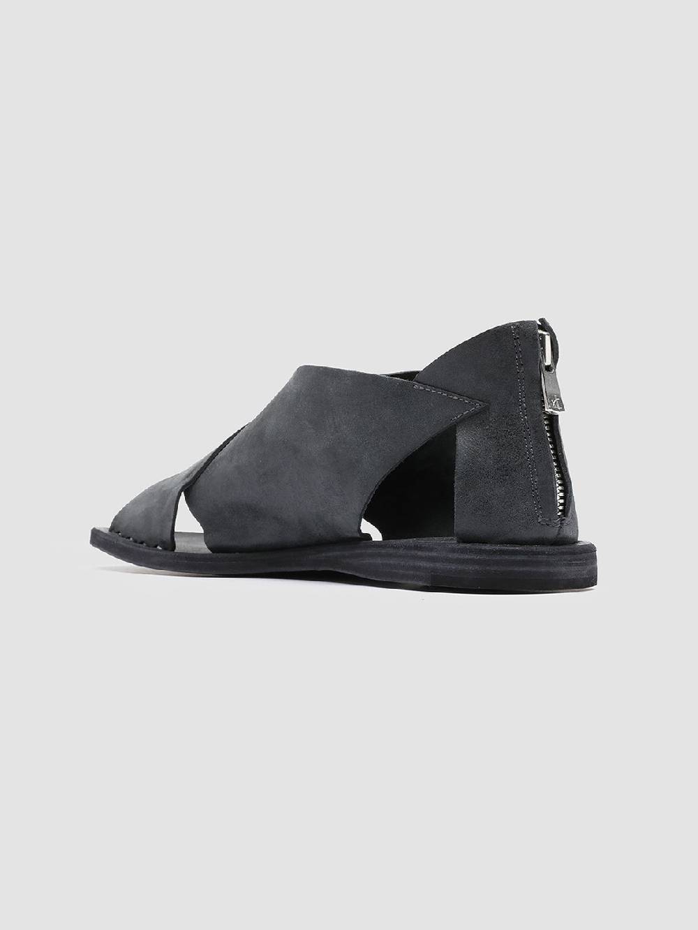 Officine Creative ITACA 026 Sandali in Pelle Nera Negozi Online