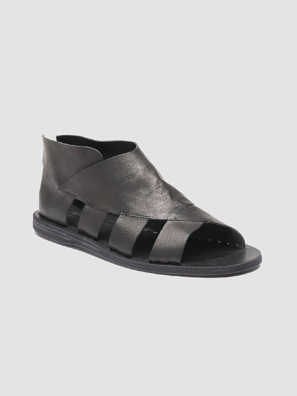 Officine Creative ITACA 032 Sandali in Pelle Nera Consegna Veloce