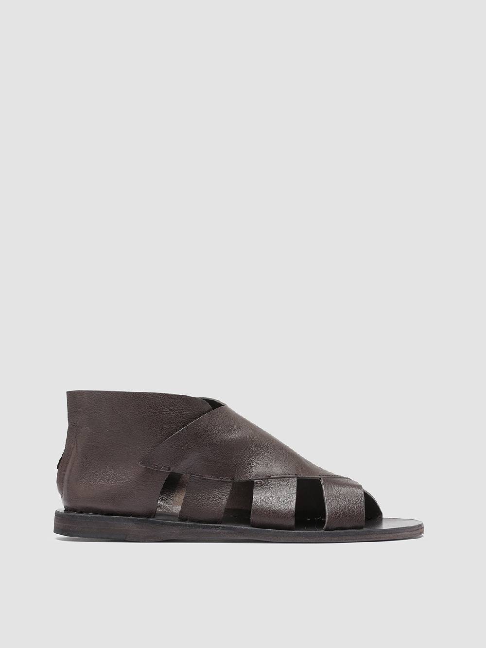 Officine Creative ITACA 032 Sandali in Pelle Marrone Promozione Limitata