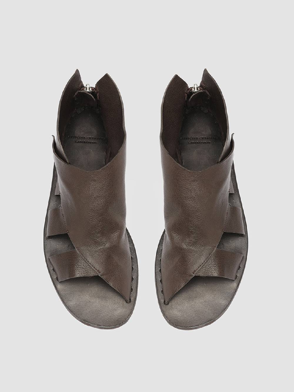 Officine Creative ITACA 032 Sandali in Pelle Marrone Promozione Limitata