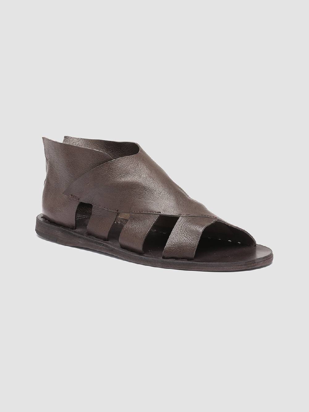 Officine Creative ITACA 032 Sandali in Pelle Marrone Promozione Limitata