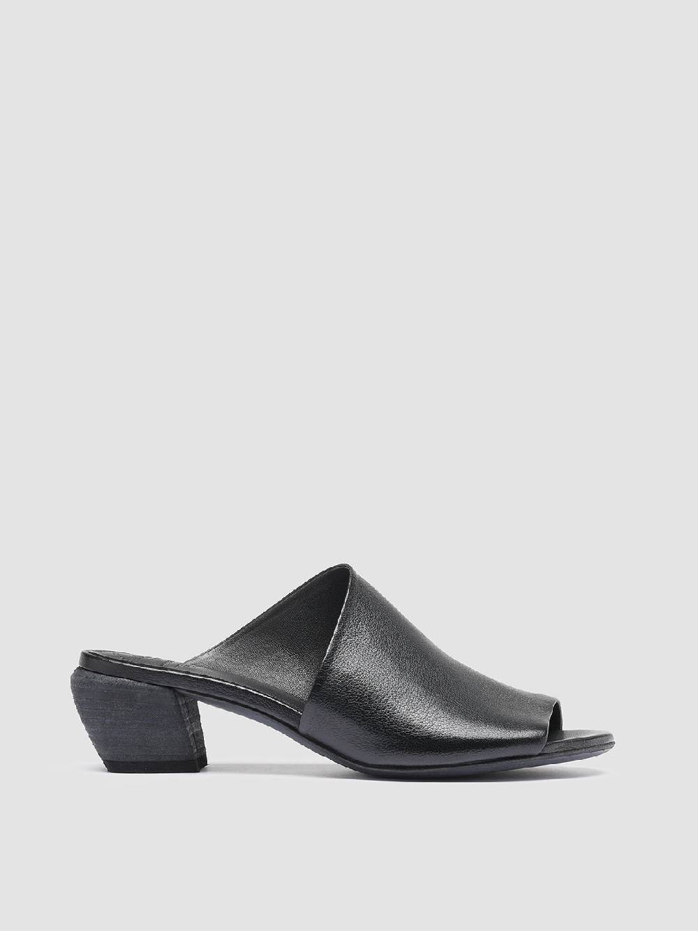 Officine Creative HELYETTE 016 Sabot in Pelle Nera Shopping Online