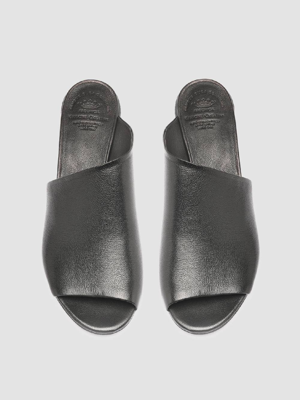 Officine Creative HELYETTE 016 Sabot in Pelle Nera Shopping Online