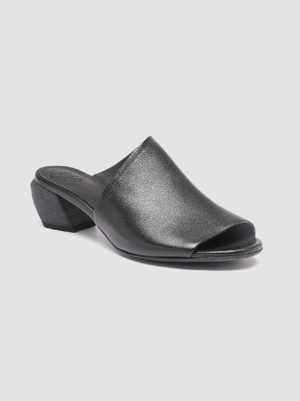 Officine Creative HELYETTE 016 Sabot in Pelle Nera Shopping Online