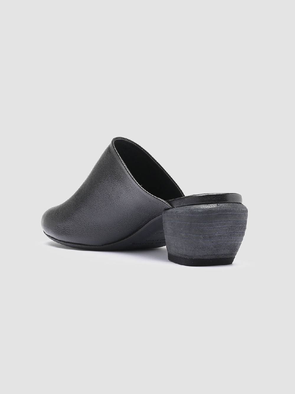 Officine Creative HELYETTE 016 Sabot in Pelle Nera Shopping Online