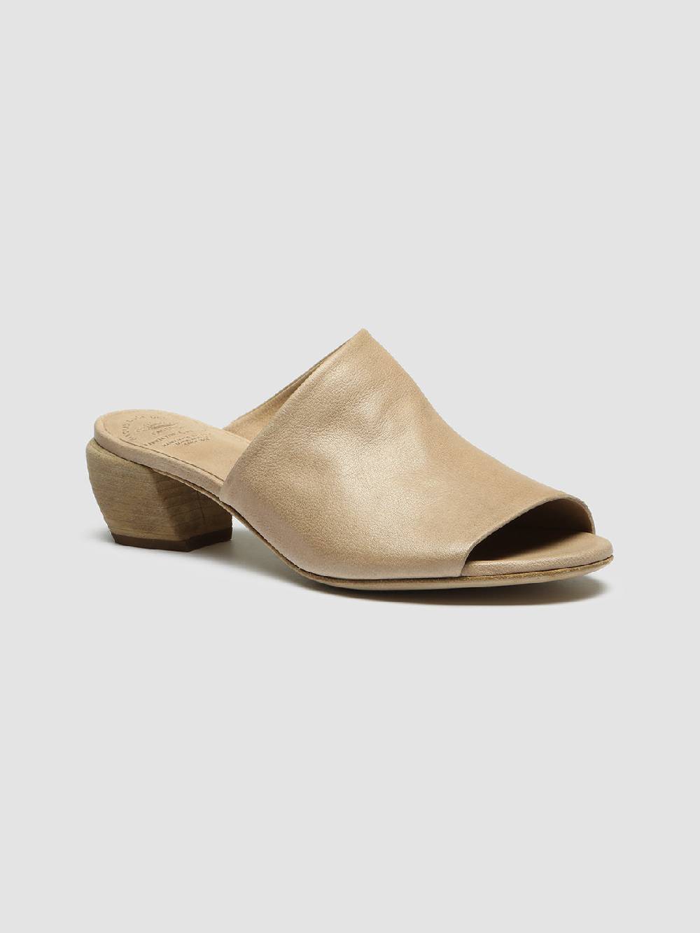 Officine Creative HELYETTE 016 Sabot in Pelle Tortora Affare Del Giorno