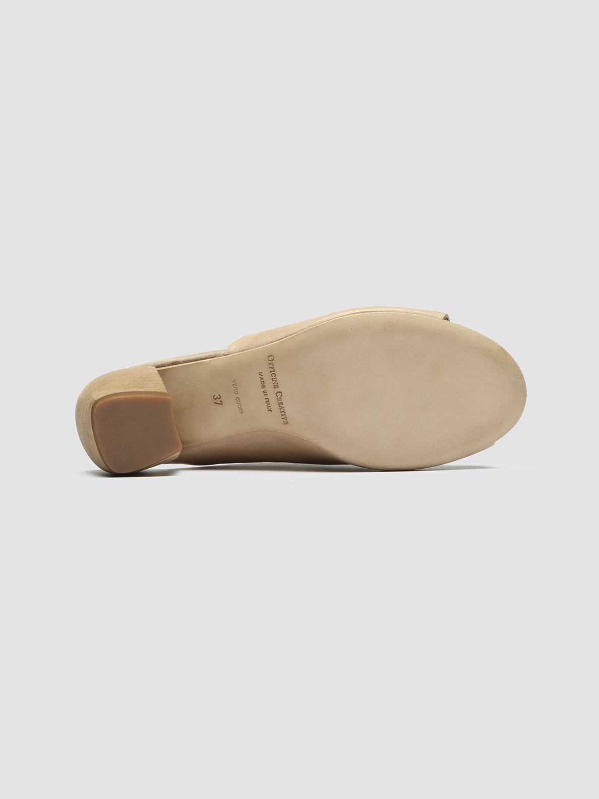 Officine Creative HELYETTE 016 Sabot in Pelle Tortora Affare Del Giorno