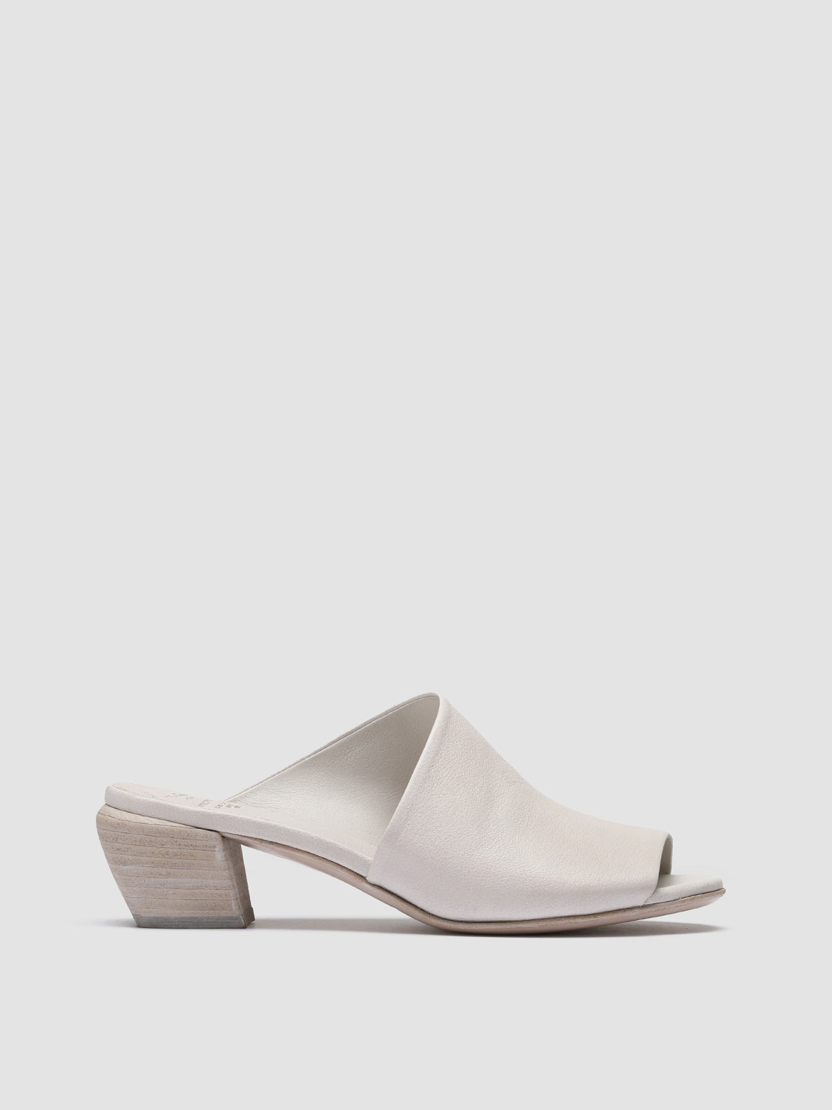 Officine Creative HELYETTE 016 Sabot in Pelle Bianca Prezzo Ridotto