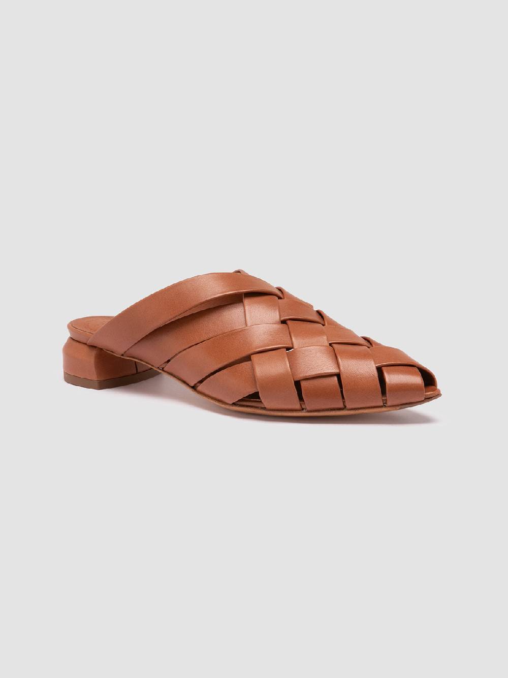 Officine Creative SAGE 105 Sandali Sabot in Pelle Marrone Sconto