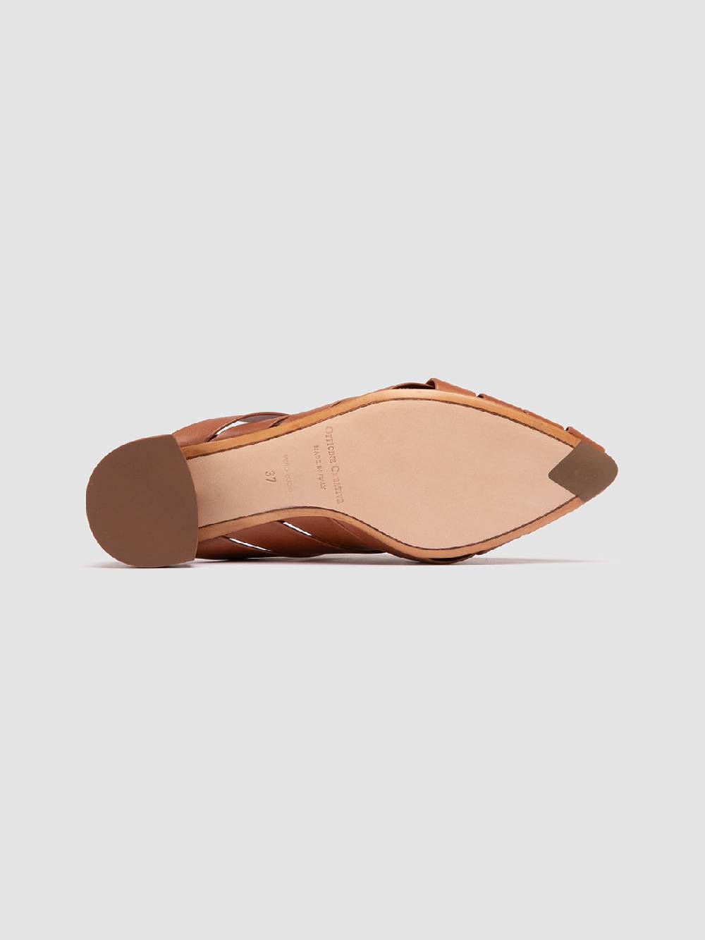 Officine Creative SAGE 105 Sandali Sabot in Pelle Marrone Sconto