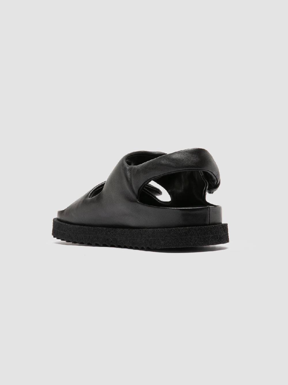 Officine Creative SANDS 102 Sandali Sling Back in Pelle Nera Offerta