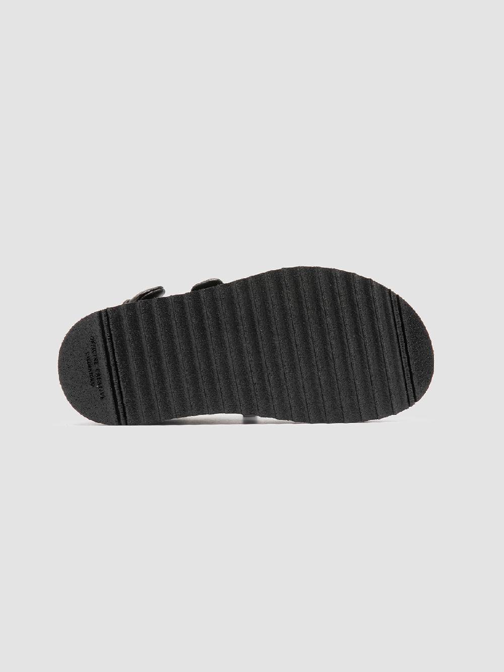 Officine Creative SANDS 102 Sandali Sling Back in Pelle Nera Offerta