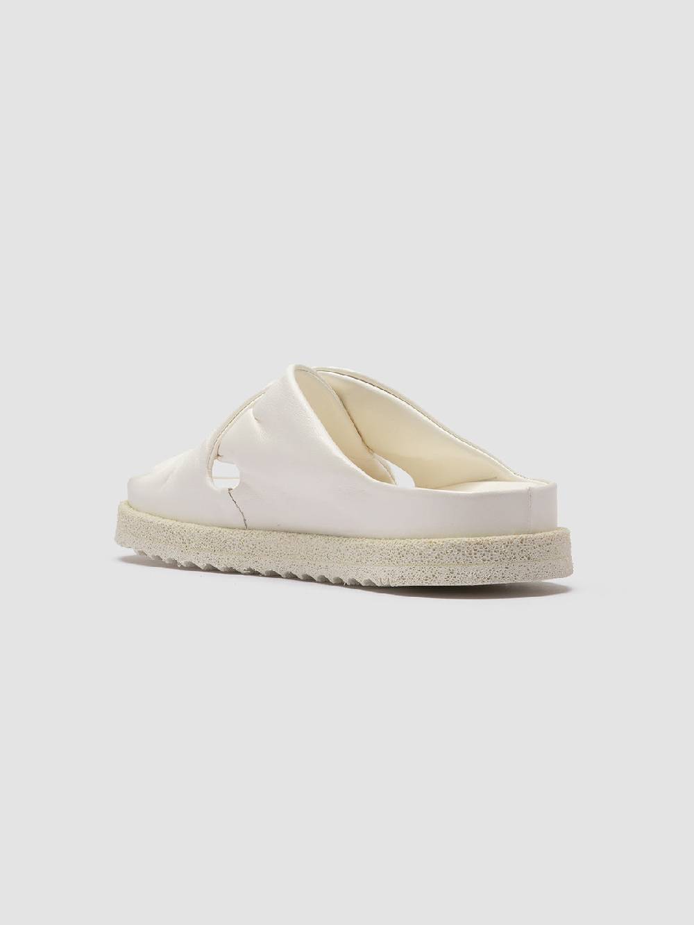 Officine Creative SANDS 103 Sandali Slide in Pelle Bianca Economico