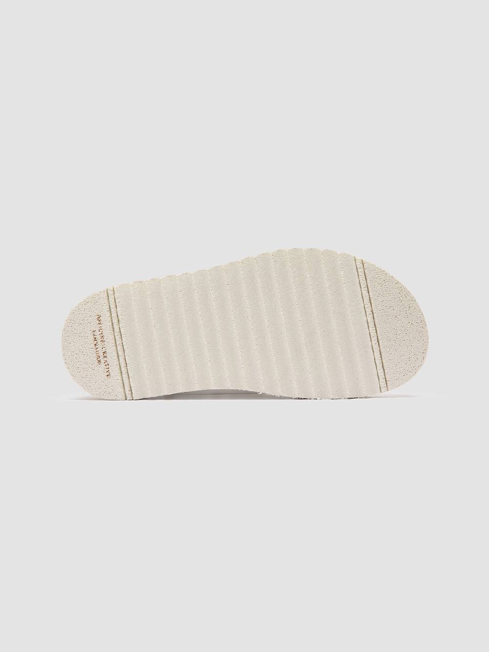 Officine Creative SANDS 103 Sandali Slide in Pelle Bianca Economico