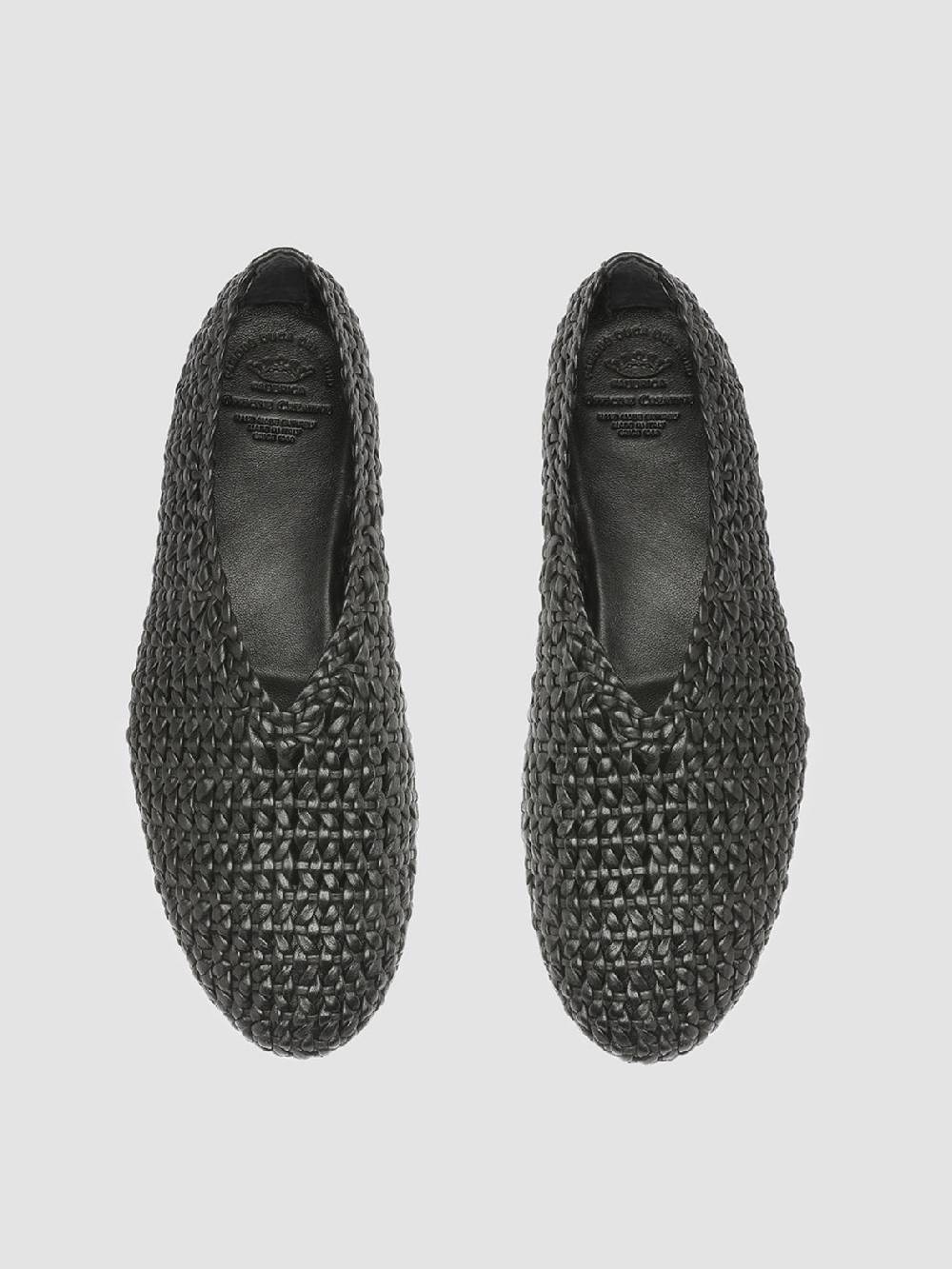 Officine Creative BESSIE 011 Mocassini in Pelle Nera Outlet
