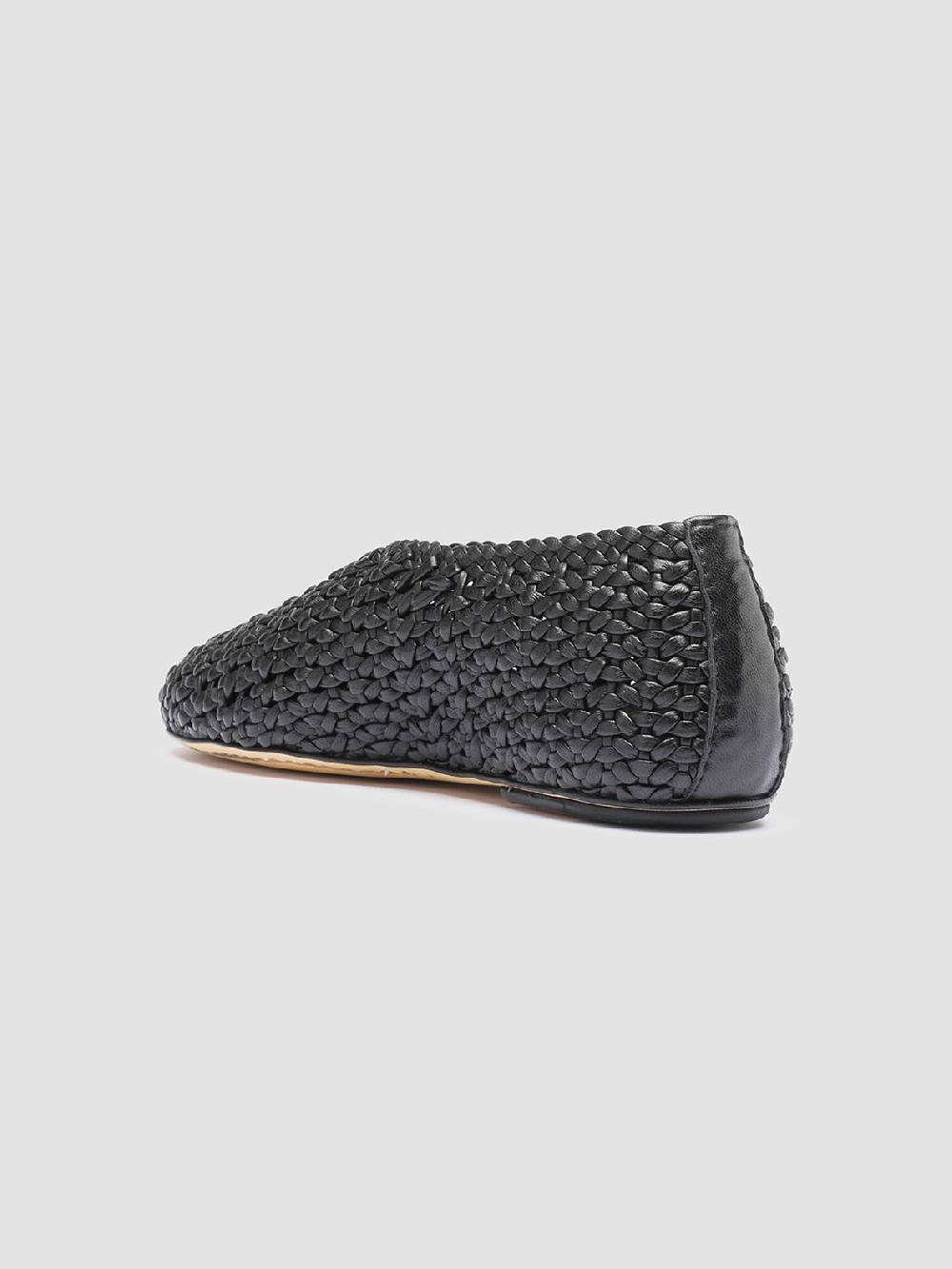 Officine Creative BESSIE 011 Mocassini in Pelle Nera Outlet