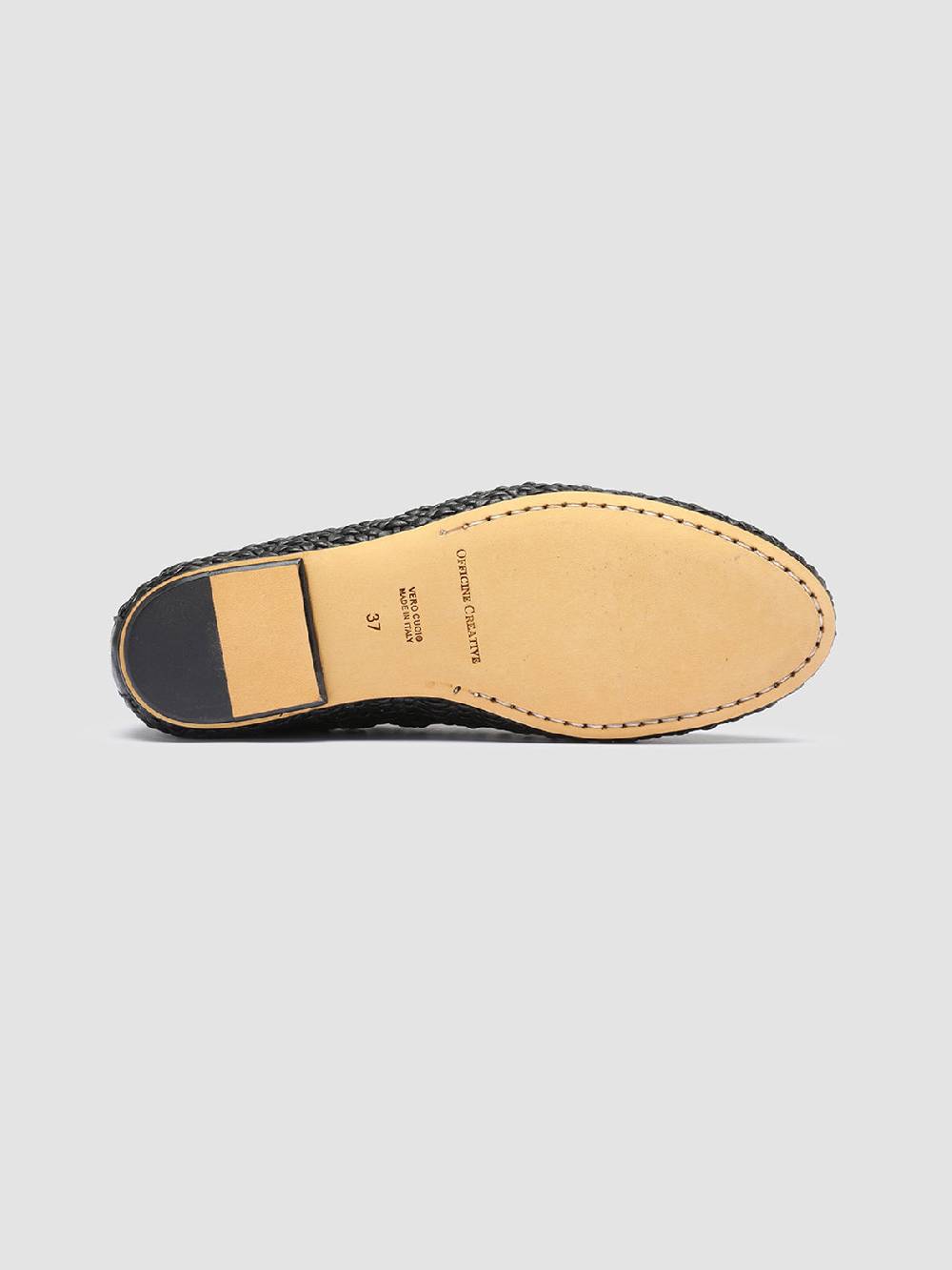 Officine Creative BESSIE 011 Mocassini in Pelle Nera Outlet