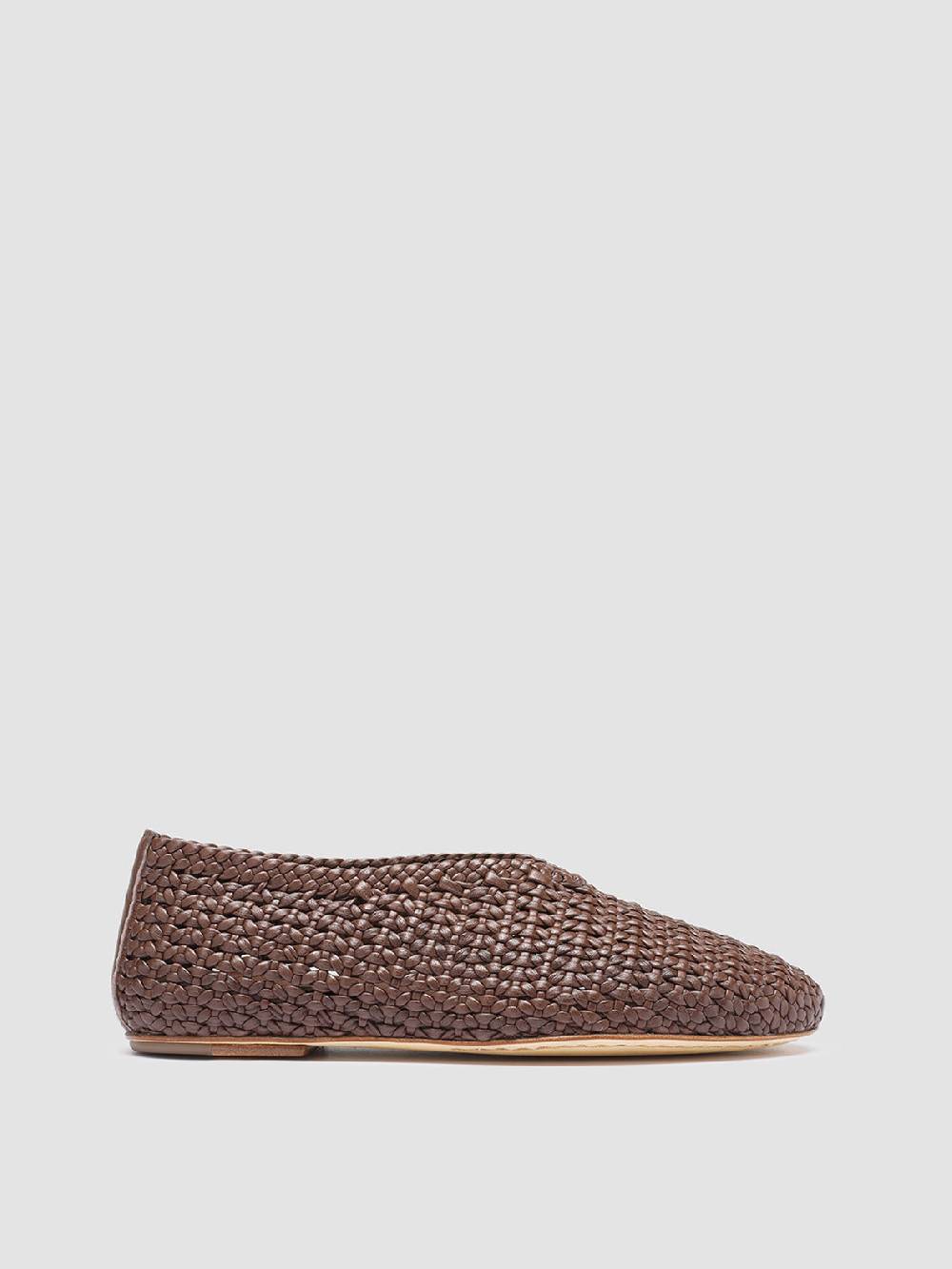 Officine Creative BESSIE 011 Mocassini in Pelle Marrone In Vendita