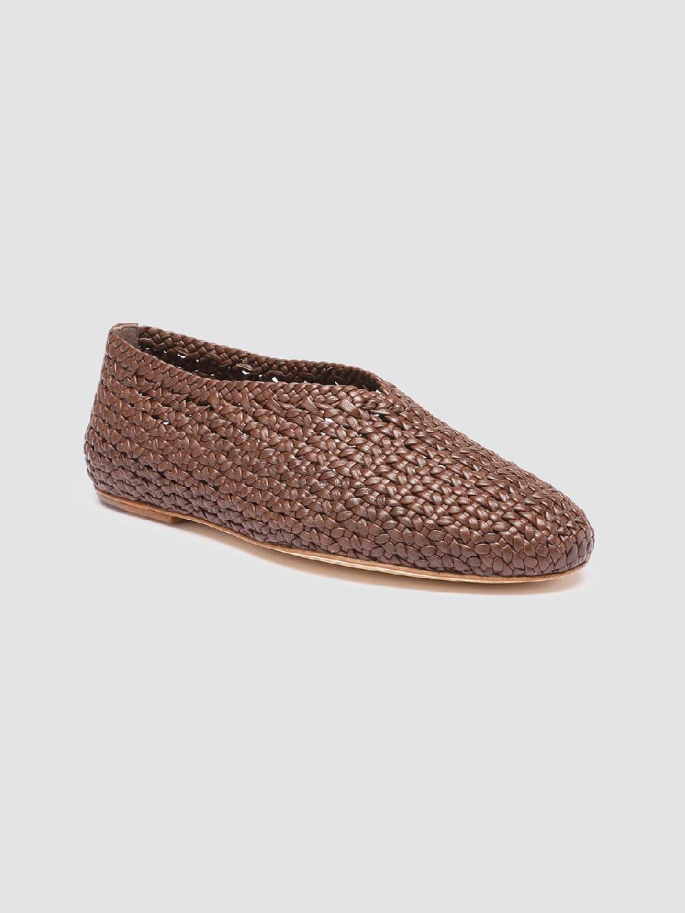 Officine Creative BESSIE 011 Mocassini in Pelle Marrone In Vendita