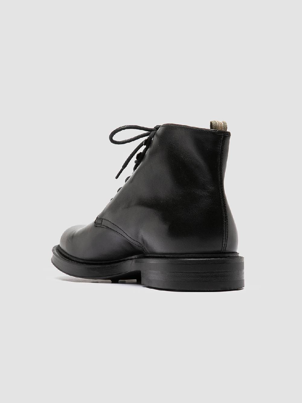 Officine Creative UNIFORM 018 Stivali Neri in Pelle Vendita Calda
