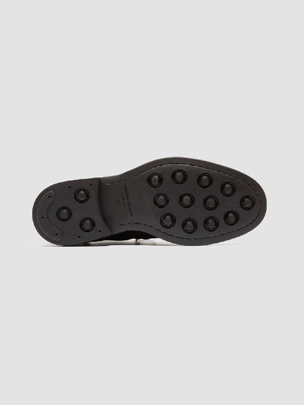 Officine Creative UNIFORM 018 Stivali Neri in Pelle Scamosciata Offerte