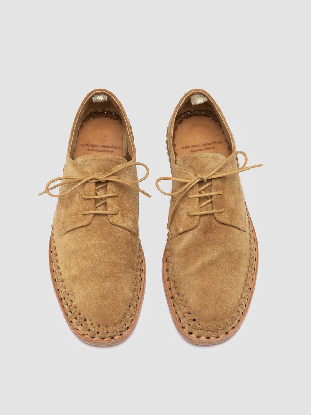 Officine Creative MILES 001 Brown suede derby shoes I Più Venduti