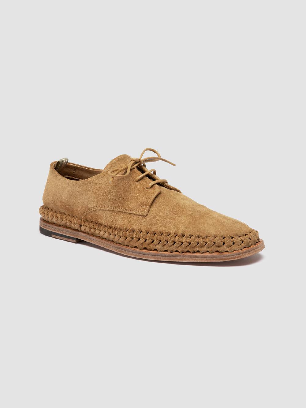 Officine Creative MILES 001 Brown suede derby shoes I Più Venduti
