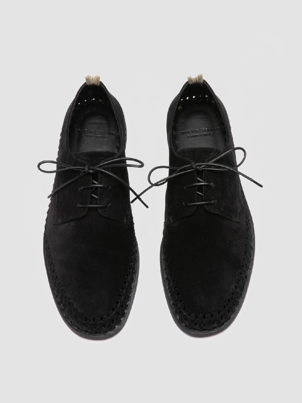 Officine Creative MILES 001 Black Suede derby shoes Vendite Flash