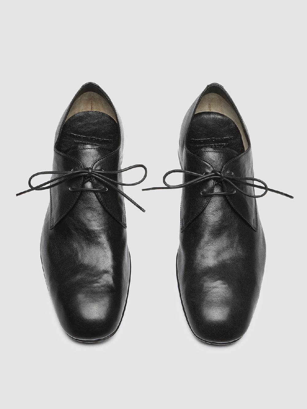 Officine Creative HARVEY 002 Black Leather Derby Shoes In Saldo
