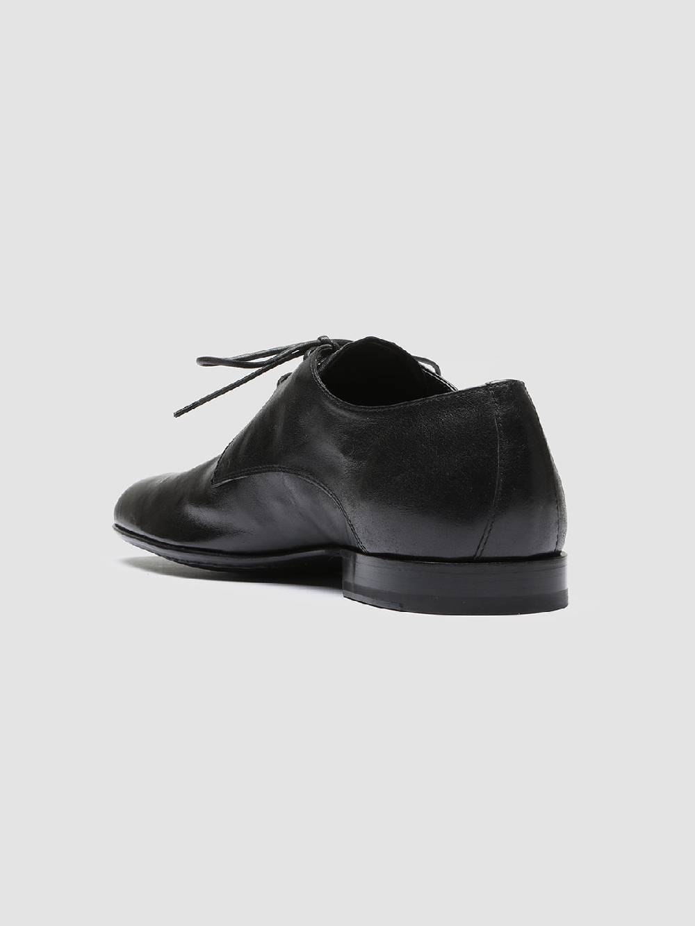 Officine Creative HARVEY 002 Black Leather Derby Shoes In Saldo