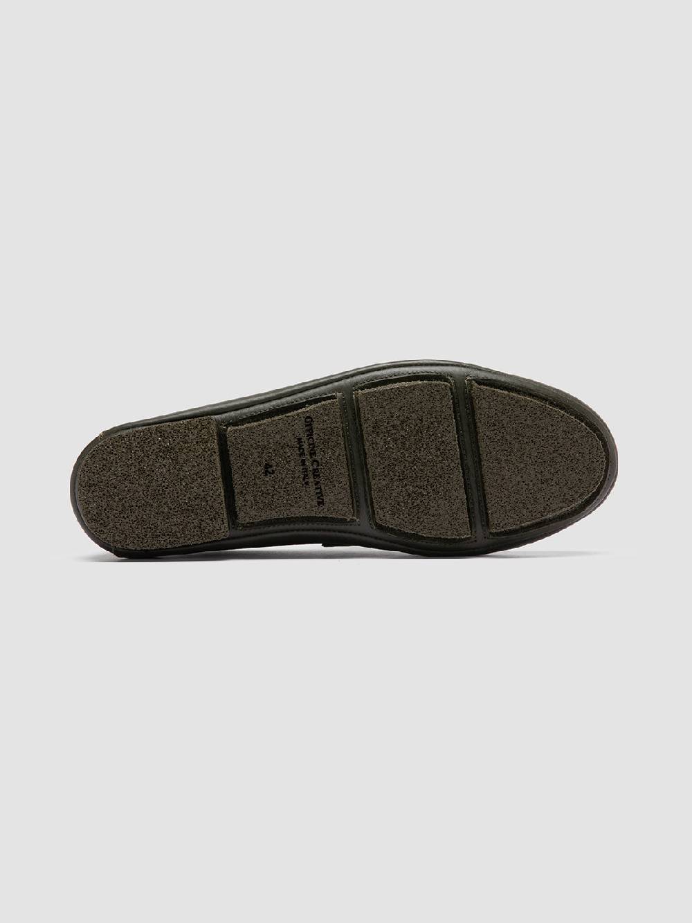 Officine Creative C-SIDE 001 Green Leather Loafers Moda