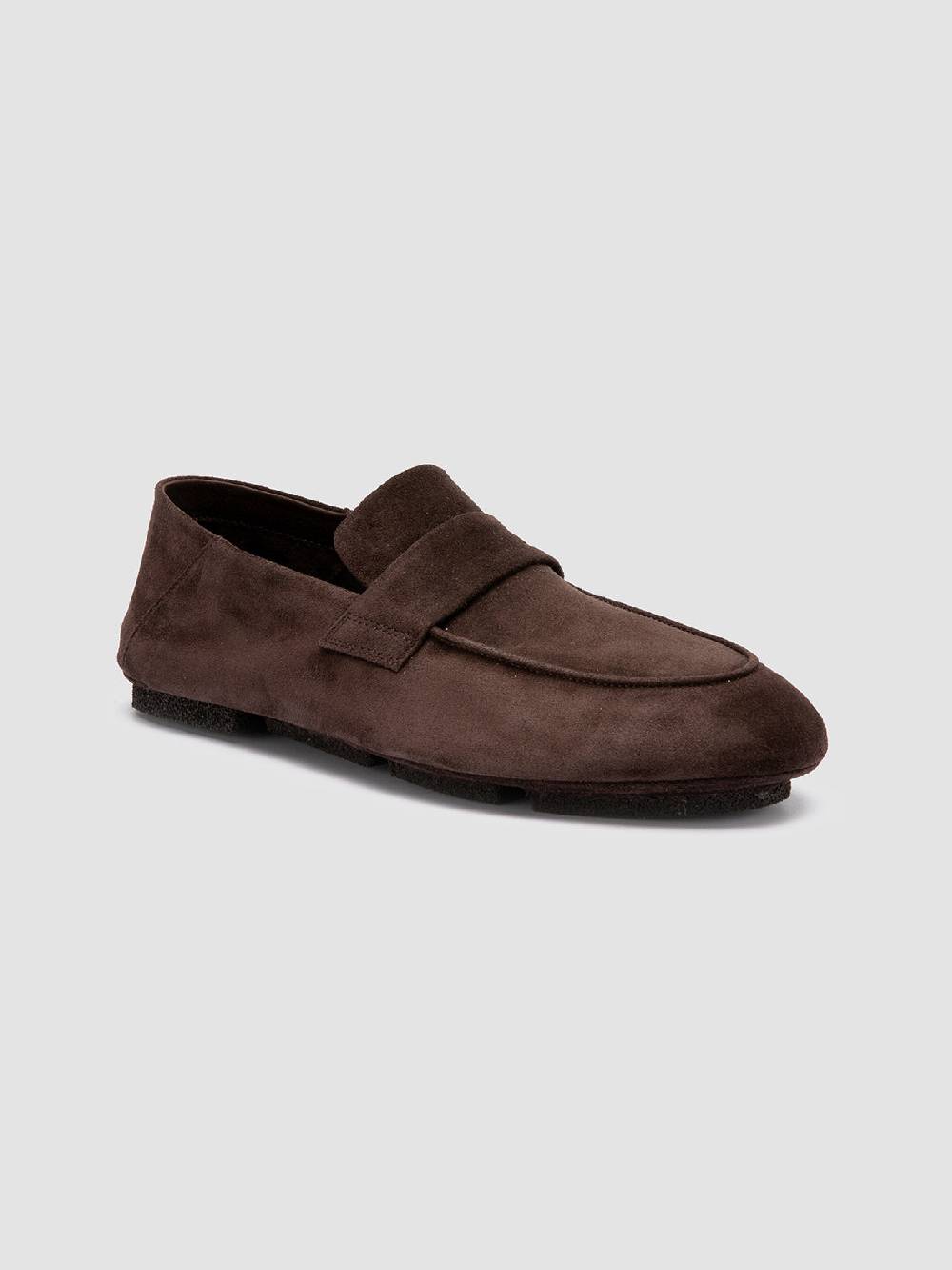 Officine Creative C-SIDE 001 Mocassini in Pelle Scamosciata Marrone Italy