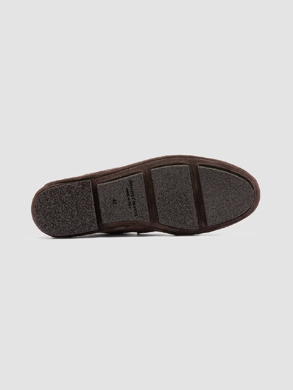 Officine Creative C-SIDE 001 Mocassini in Pelle Scamosciata Marrone Italy