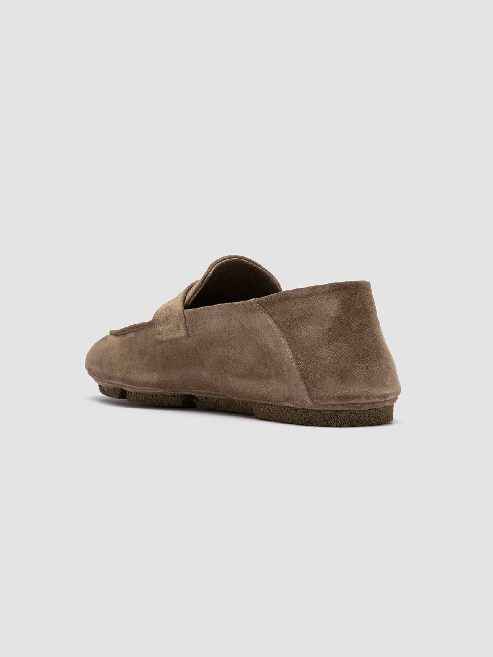 Officine Creative C-SIDE 001 Mocassini in Pelle Scamosciata Tortora Italia