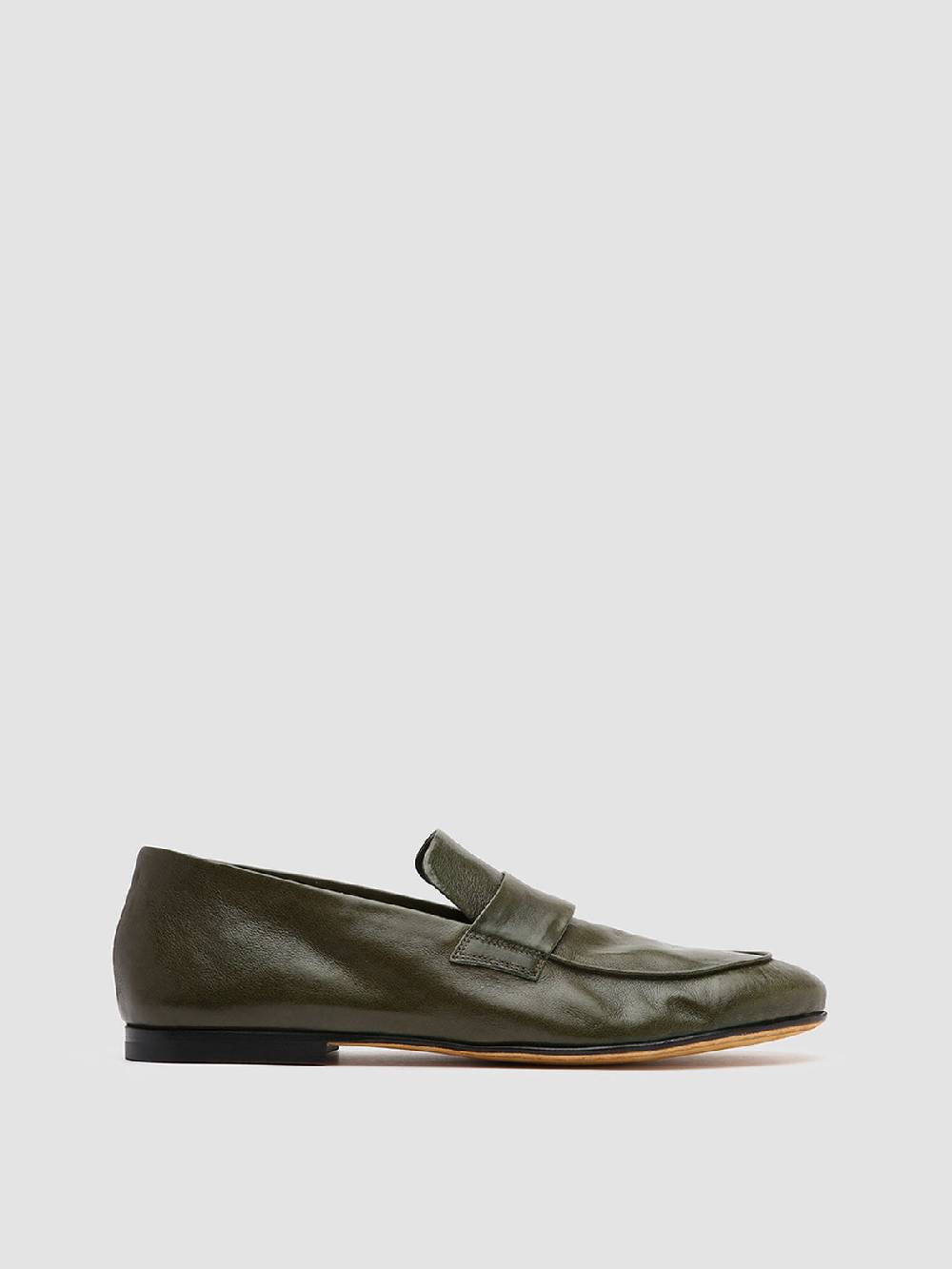 Officine Creative AIRTO 001 Mocassini Penny Loafer in Pelle Verde 2025