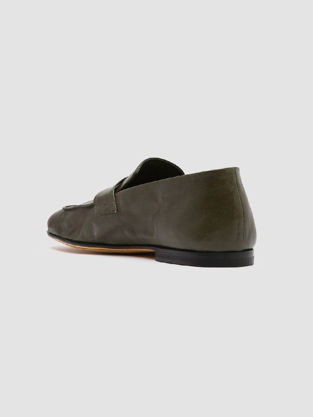 Officine Creative AIRTO 001 Mocassini Penny Loafer in Pelle Verde 2025