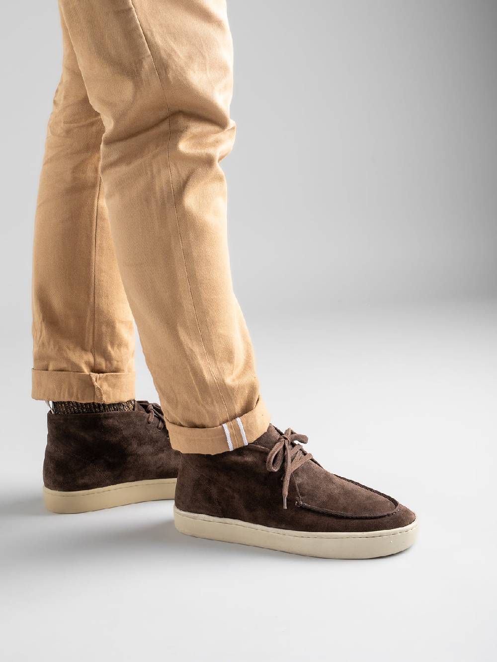 Officine Creative BUG 002 Stivali Chukka in Pelle Scamosciata Verde Promozione