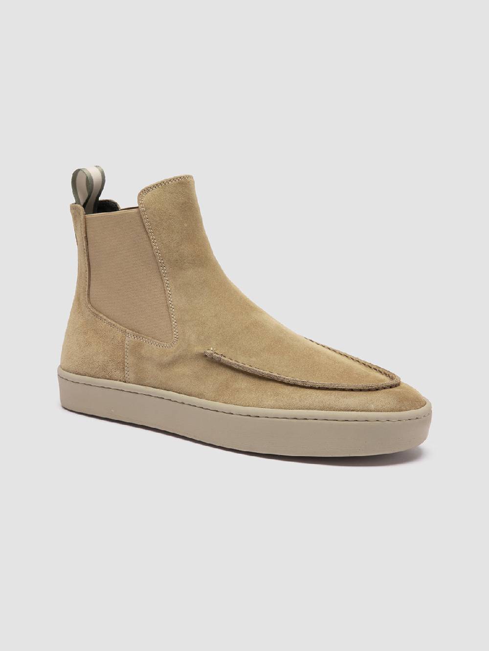 Officine Creative BUG 003 Stivaletti Chelsea in Pelle Scamosciata Marrone Spedizione Gratuita