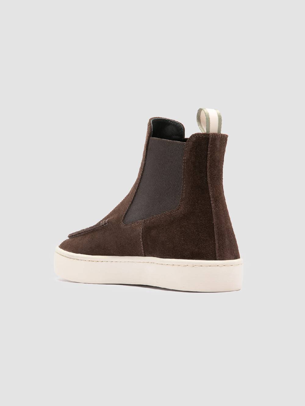 Officine Creative BUG 003 Stivaletti Chelsea in Pelle Scamosciata Marrone Pezzi Unici
