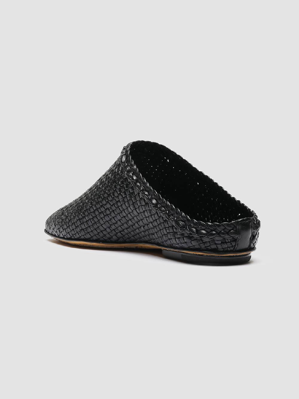 Officine Creative FLOW 001 Sabot in Pelle Nera Consegna Veloce