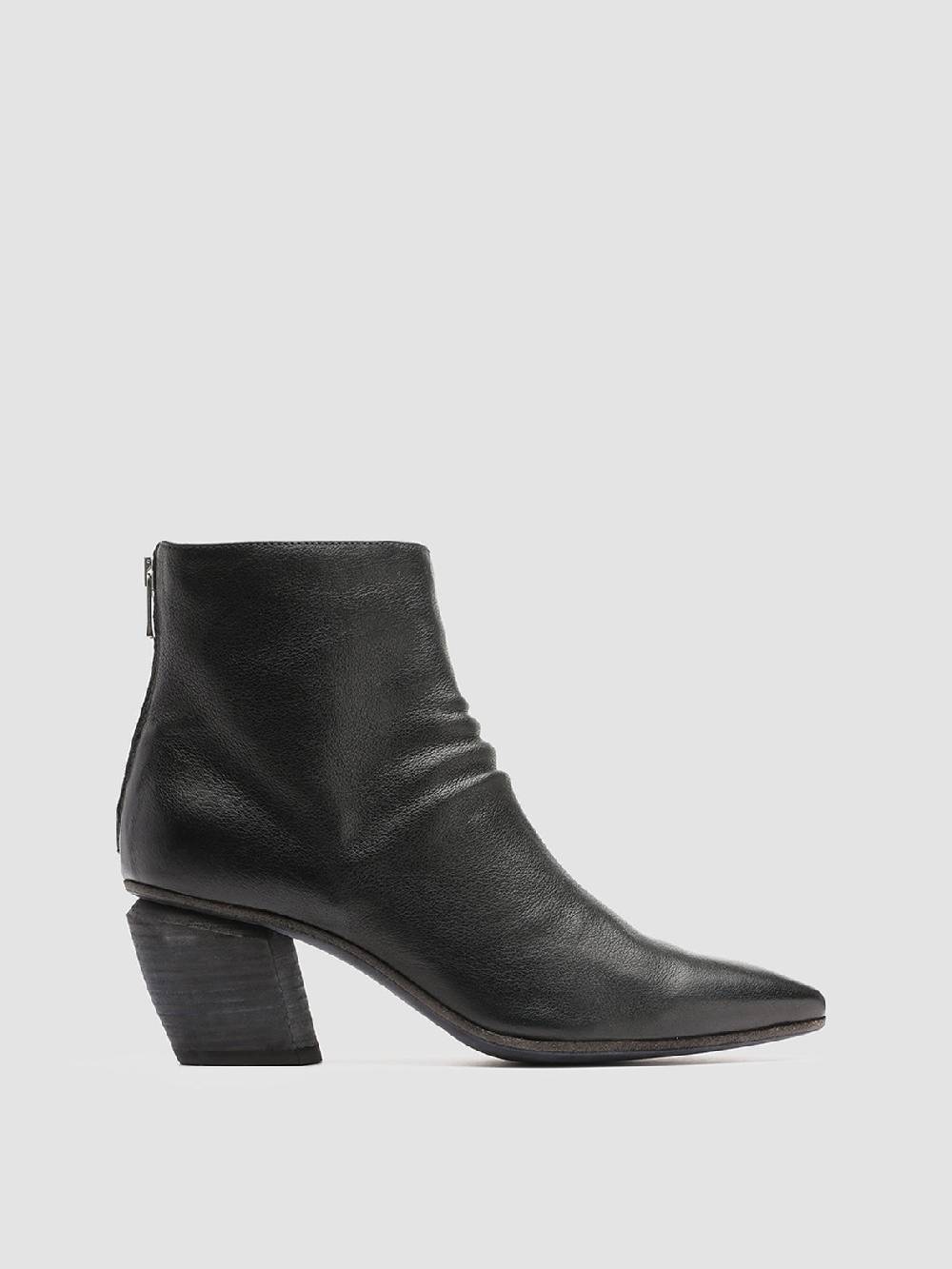 Officine Creative SEVERINE 008 Stivaletti in Pelle Nera con Zip Shopping Online