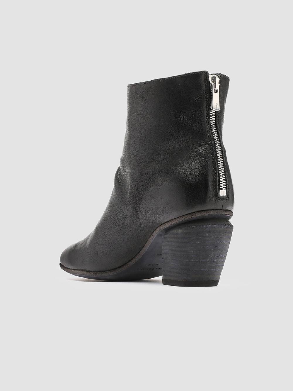 Officine Creative SEVERINE 008 Stivaletti in Pelle Nera con Zip Shopping Online