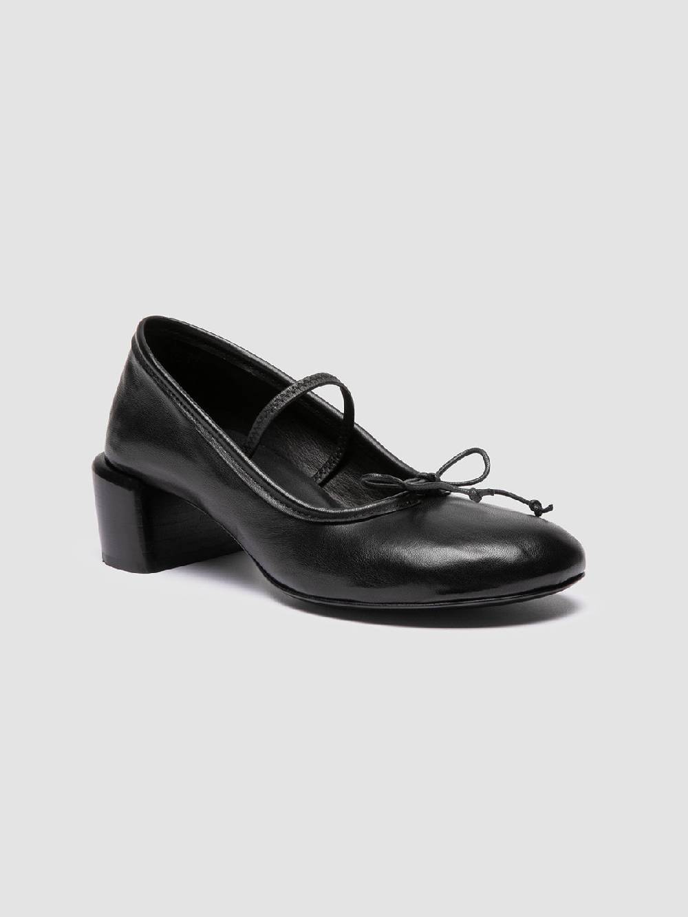 Officine Creative FLORE 001 Ballerine in Pelle Nera Sottocosto