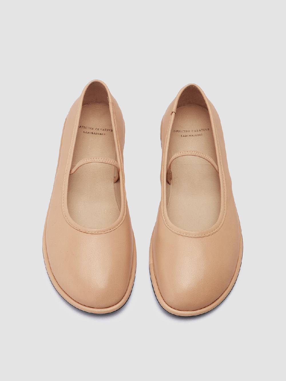 Officine Creative FONTAYNE 002 Ballerine in Pelle Marrone Sconto