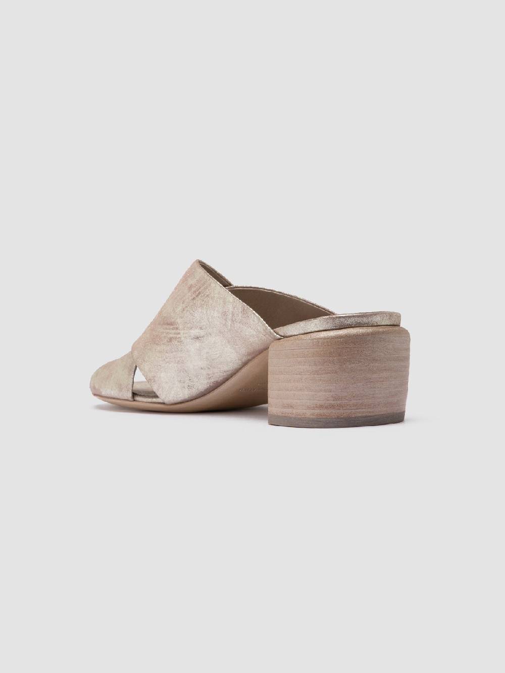 Officine Creative HADRY 007 Sandali Slide in Pelle Tortora Economico