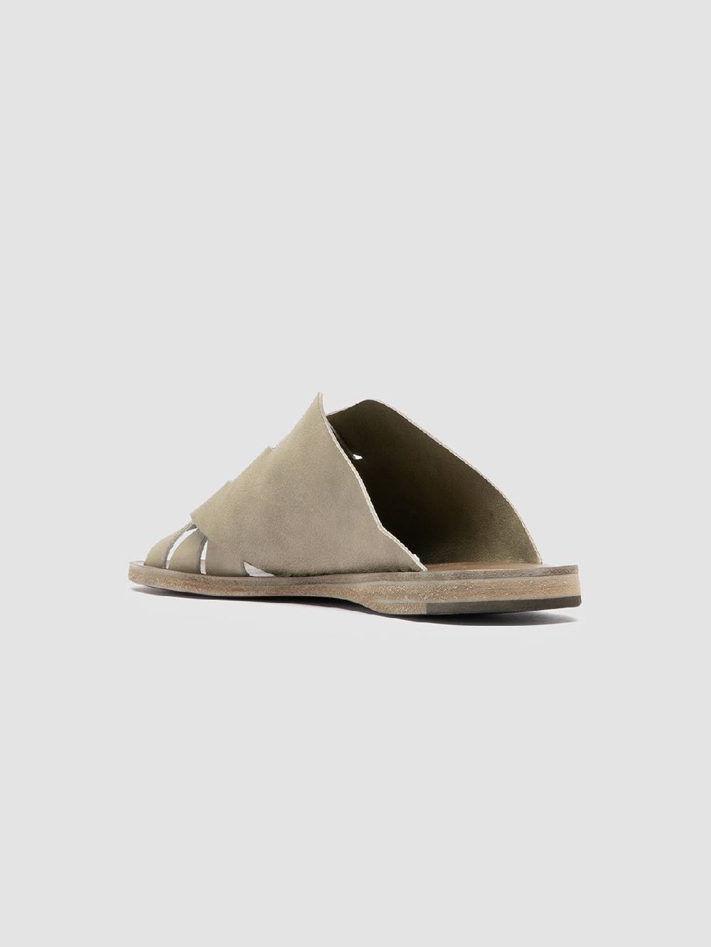 Officine Creative ITACA 049 Sandali Slide in Pelle Verde Saldi