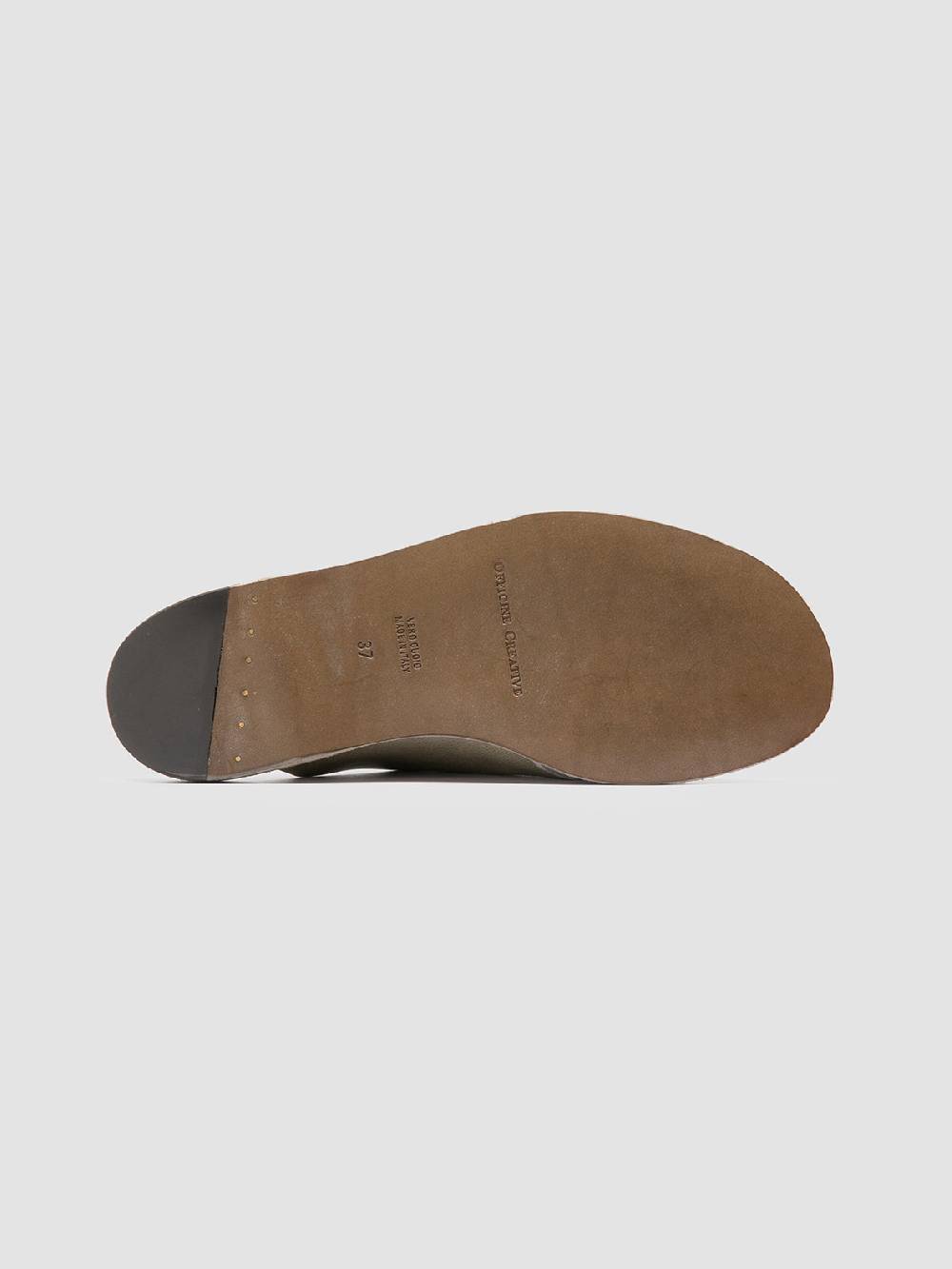 Officine Creative ITACA 049 Sandali Slide in Pelle Verde Saldi