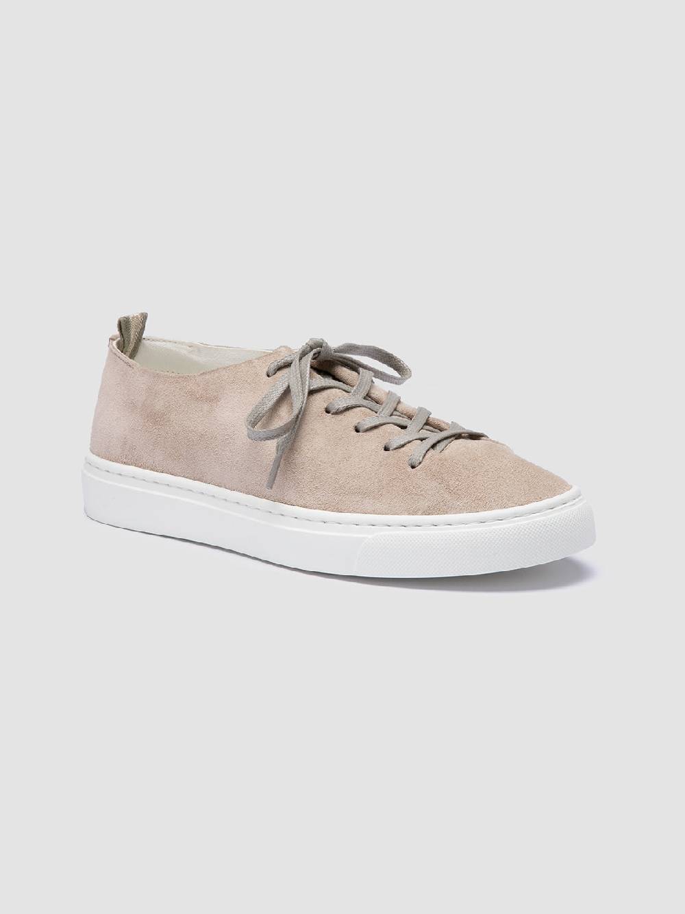 Officine Creative LEGGERA 100 Taupe Suede Low Top Sneakers Vendita Calda