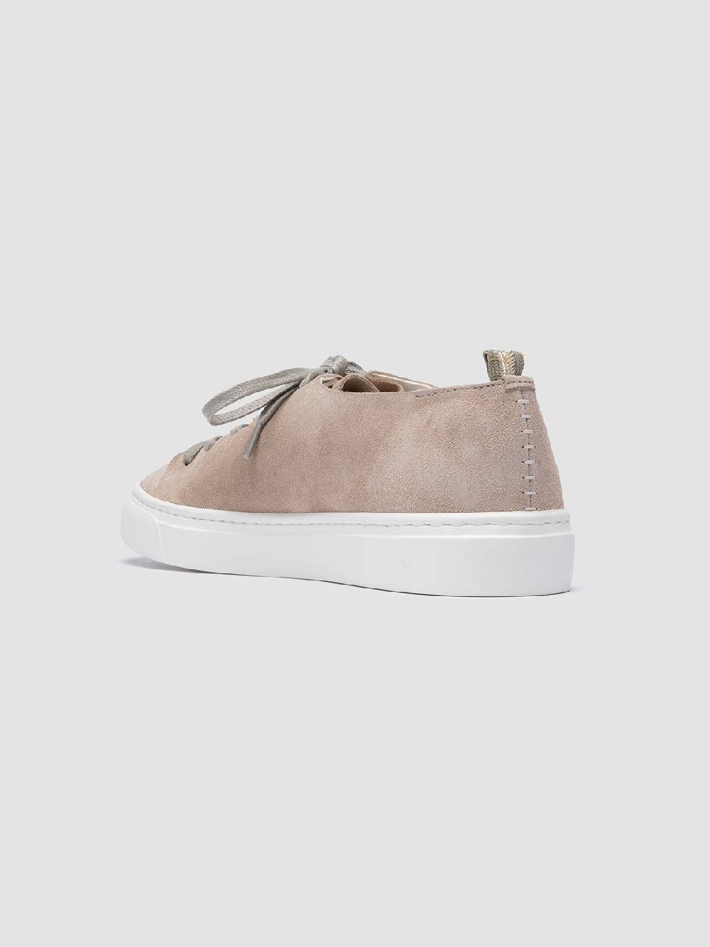 Officine Creative LEGGERA 100 Taupe Suede Low Top Sneakers Vendita Calda