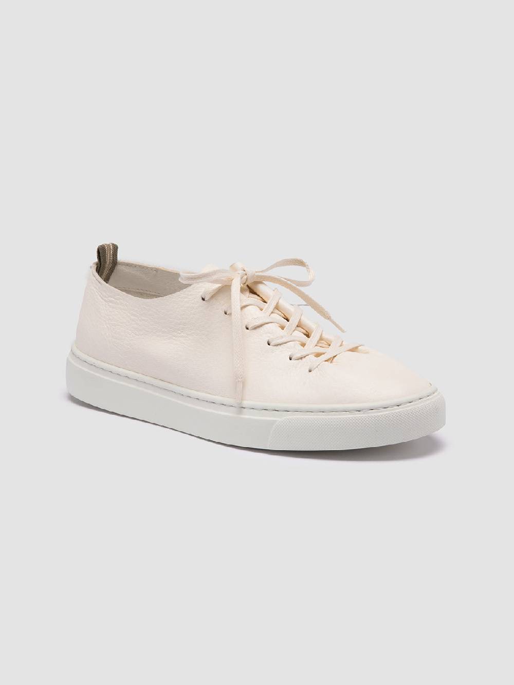 Officine Creative LEGGERA 100 White Leather Low Top Sneakers Vendita Economica